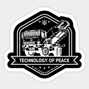 HIMARS - Technology of Peace - White Sticker